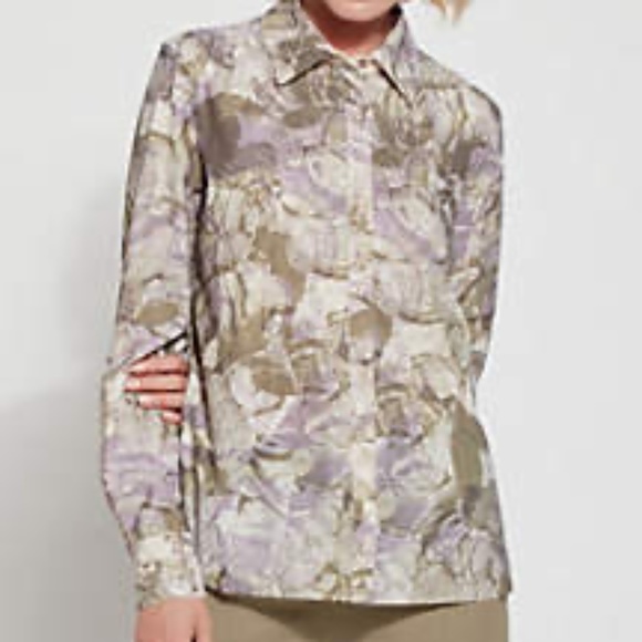 SALE: Lysse Blouse (Patterned Roll Tab Connie) - Picture 3 of 5